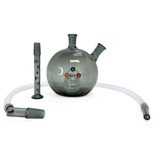 S.V’s MEGA SPHERE BUBBLER 14MM - DARK GLASS