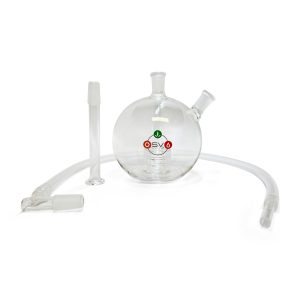 S.V’s MEGA SPHERE BUBBLER 14MM - CLEAR GLASS