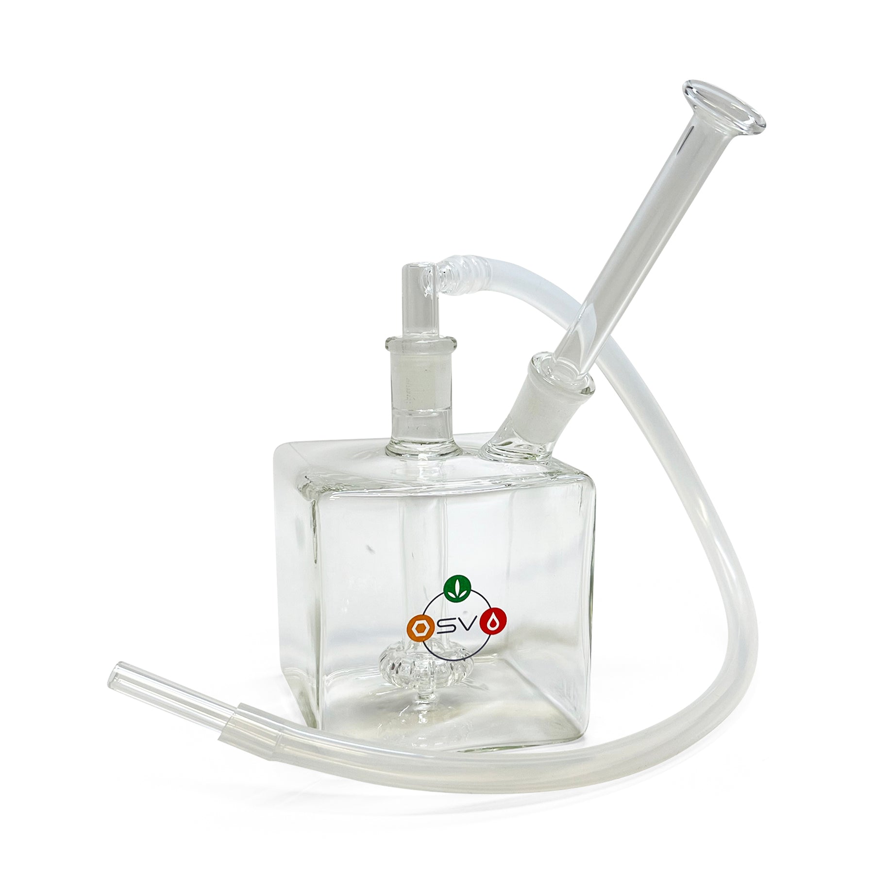 MINI CUBE BUBBLER 14MM - CLEAR GLASS - Image 2