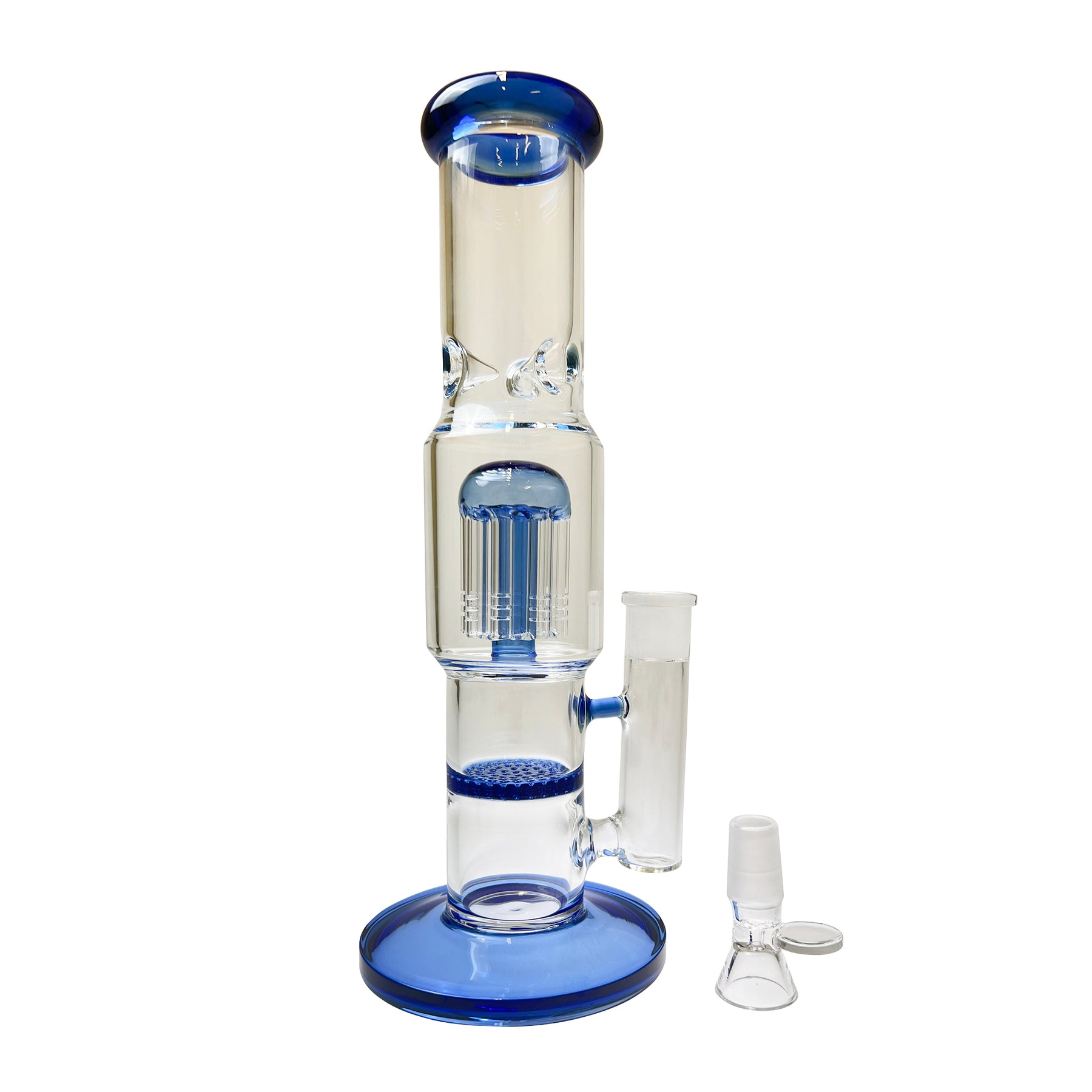 POWERTREE CLOUDS - BLUE 18MM GLASS BUBBLER - Image 12