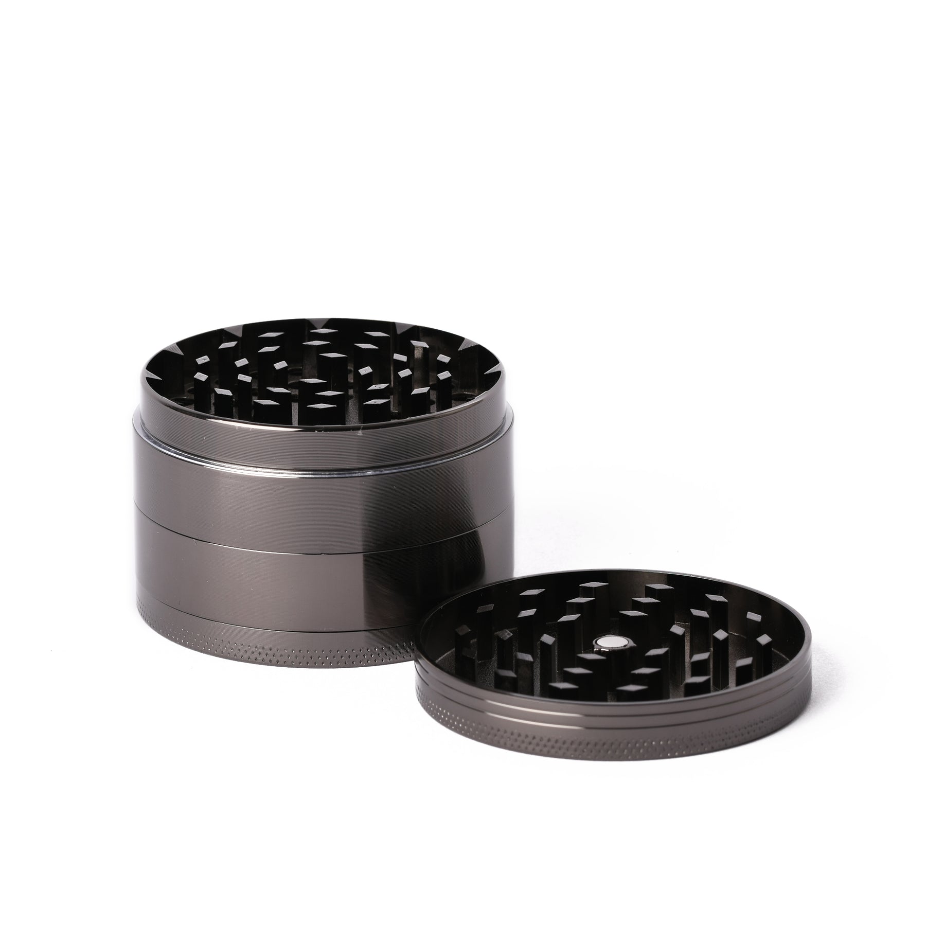 60MM 4PC HERB GRINDER TITANIUM - Image 3