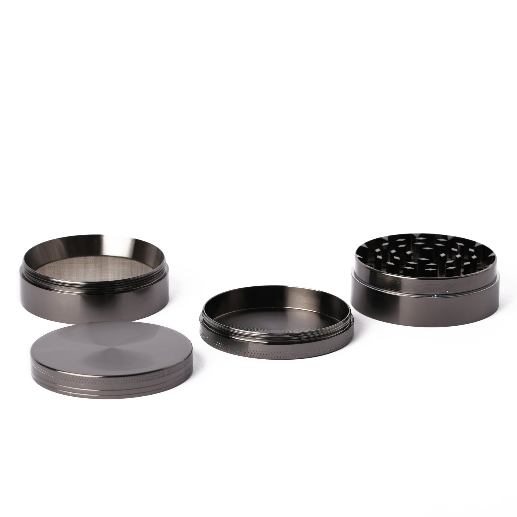 60MM 4PC HERB GRINDER TITANIUM - Image 4